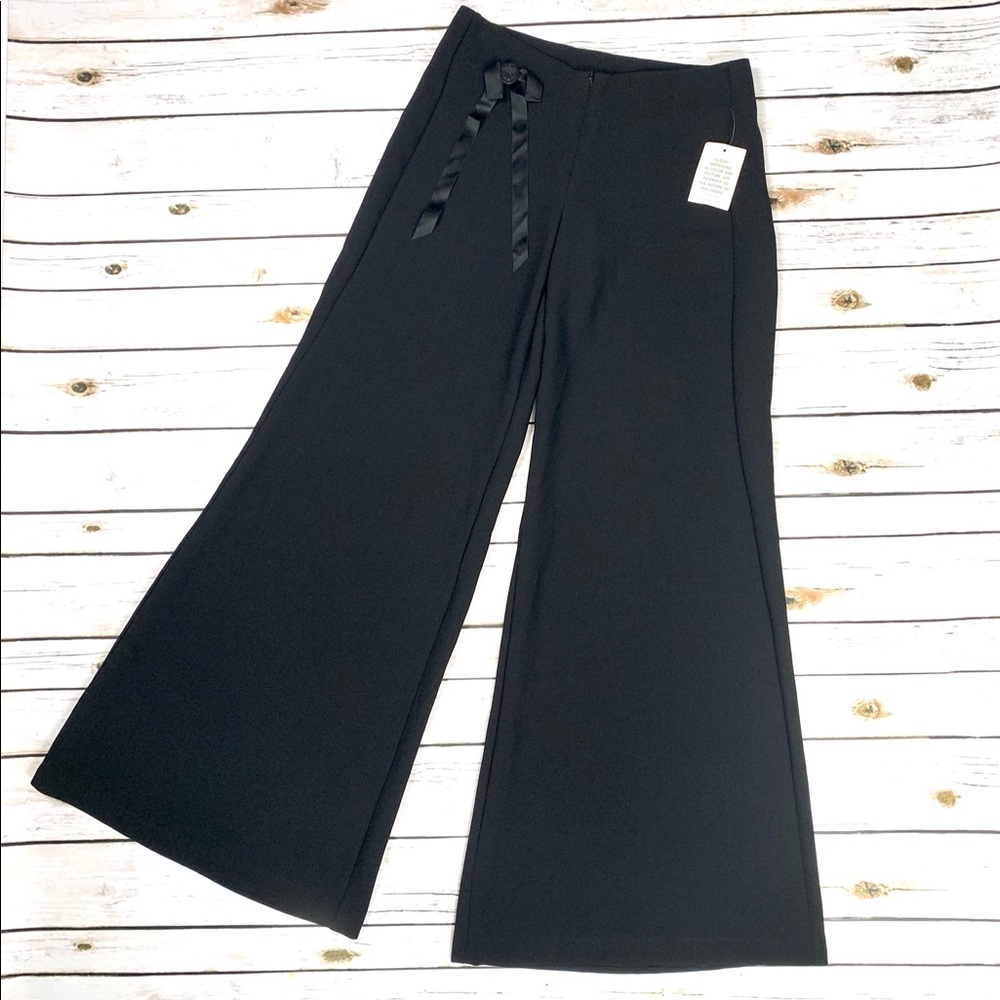 Jessica McClintock Wide Leg Dress Pants with Bow